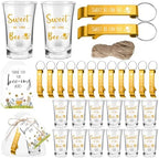 Pickmesh 25 Set Bee Baby Shower Favor Shot Glass Bottle Opener Keychain by Pickmesh