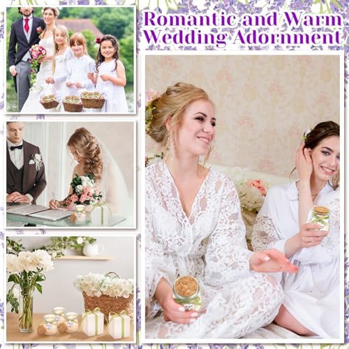 MTLEE 20 Pcs Sage Green Wedding Candle Favors Bridal Shower Gift for Guests - Image 5
