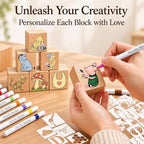 Classic Winnie Bear Baby Shower Games Blocks to Decorate for 52 Guests - Image 5