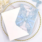 50 Wedding Invitations Butterfly Invitations Pocket with Blank Inner Cards - Image 4