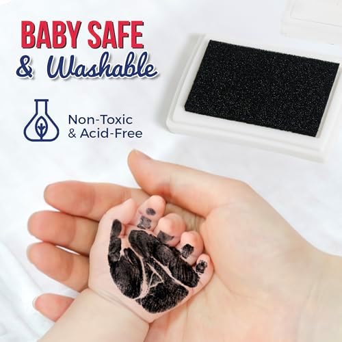 Circa Print Baby Football Handprint Kit, Ink Pad for Hand and Footprints - Unique Keepsake for Dads, Baby Shower Present for New Moms, Newborn Gifts - Image 3