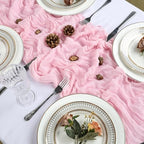 12 Pack 23 x 120 Inch Pink Table Runner 10Ft Cheesecloth - Image 4