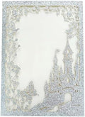 20PCS Castle Pocket Invitations, Quinceanera Invitations with Envelopes, Princess Invitation, Laser Cut quince invites (glitter silver) by JOACHUUY