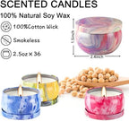 YOROXRG Scented Candles Gifts Set 24 Pack Soy Wax Travel Tin Jar Candles for Home 2.5 OZ Scented for Mom for Christmas, Birthday, Thanksgiving, Mother's Day - Image 4
