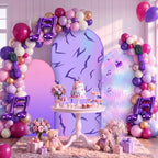 Foilswirl 34 Pcs Kpop Party Decor 4/5/6ft Spandex Kpop Arch Backdrop Cover - Image 2