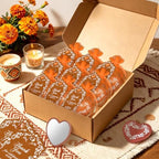 50 Set Cielito Lindo Mexican Baby Shower Party Favors, Heart-Shaped Mirrors with Organza Bags & Thank You Cards, Brown Talavera Party Gifts Bulk for Guests Bridal Shower Wedding Gender Reveal Party - Image 5