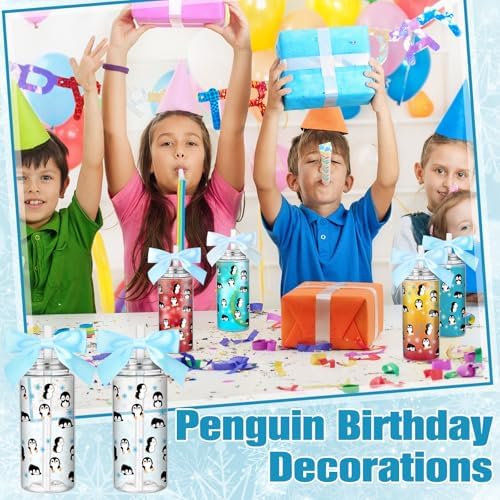 24 Pcs Penguin Birthday Party Favors Gift Cups Bulk 14 oz - Image 5