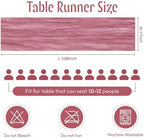 25 Pack Dusty Rose Cheesecloth Table Runner 17 x 108 Inch Gauze Table Runner Fabric Semi Sheer Cheese Cloth Table Decor Bulk for Rustic Romantic Wedding Baby Shower Table Decoration - Image 2