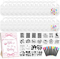 Newwiee 55 Pcs White Baby Bibs DIY Bib Decorating Design by Newwiee