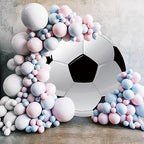 Renaiss 5x5ft Soccer Round Backdrop Covers for Photoshoot Boy Girl Kids Portrait Football 3D Printing Circle Photography Background Baby Shower Birthday Fans Events Party Decors Photo Booth Props - Image 3