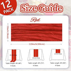 12 Pack Red Cheesecloth Table Runner 23 x 120 Inch 10Ft - Image 2
