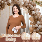 Threehoney 12 Pcs Baby Shower Mini Carriage Decoration Brown Bear Color Metal Wired Fillable Candy Stroller Baby Shower Table Centerpiece for Guest Gender Reveal Wedding Party Favor Gift - Image 5