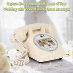Video Audio Guest Book Wedding Phone, 1080P Video Guestbook Phone for Wedding, Bridal Shower, Birthday Party, Baby Shower, Anniversary Engagement (Rice White) - Image 7