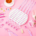 CHENGU 100 Pcs Baby Shower Pacifiers Necklace Bulk,Pink and White - Image 4