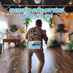 6 Sets Baby Shower Games Funny Bridal Shower Games Activities - Funniest Baby Shower Game Ever, Ice Breakers for Boy or Girl, Ping Pong Twerk Game (Blue) - Image 2