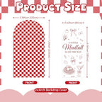 ZestZing 2pc Little Meatball Baby Shower Arch Backdrop Covers 7ft 6ft - Image 2