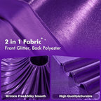 30ftx10ft Shimmer Purple Sequin Backdrop Curtain for Parties-Thick Wrinkle Free Glitter Backdrop Drapes Photo Back Drop Curtains for Birthday Wedding Halloween Photography Background-6 Panels 5x10ft - Image 2