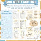 Funnymoom 426 Pcs Here Come the Sun Theme Baby Shower Games Set of 8 - Image 4