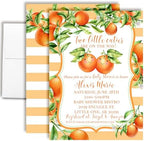 Amanda Creation Two Little Cuties Twin Baby Shower Invitations, Two Little Cuties Baby Shower Invitations, 20 Personalized 5x7 Double-Sided Cards with White Envelopes, Made in USA by AmandaCreation