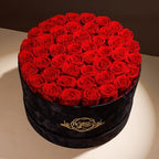 Prifroti 47 Flowers in a Luxury Suede Box, Birthday Gifts for Women, Preserved Flowers, Mothers Day Roses Gift for Mom, Red - Image 2