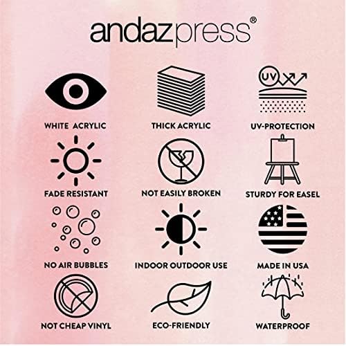 Andaz Press White Personalized Acrylic Baby Shower Sign, Baby Shower Welcome Sign, Gender Neutral Large Custom Baby Shower Acrylic Sign For Easel, Modern Baby Shower Decorations, 16x20 Inch - Image 6