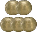 Generic Paper Lanterns Round Decorative Ball Lanterns Lamps for Weddings, Birthdays, Parties and Events 16-Inch 5 Packs (Gold) by Unknown