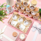 Threlaco 20 Pcs Bear Baby Shower Favor Candle Glass Jar - Image 5