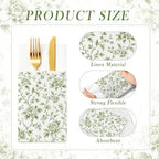 French Toile Napkins Vintage Wedding Bridal Showert Napkin - Image 7