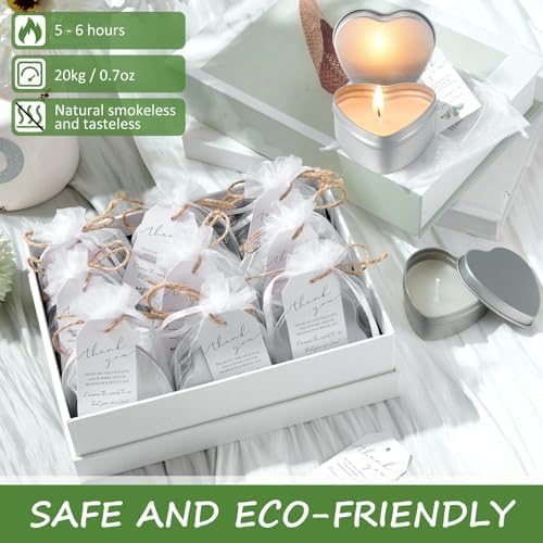 Treela 30 Sets Heart Shaped Candle Wedding Favors - Image 3