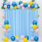 10ft×10ft Wrinkle Free Baby Blue Backdrop Curtains for Parties, Thick Fabric Photo Backdrop Drapes for Wedding Birthday Baby Shower Gender Reveal Photography Home Decor - Image 2
