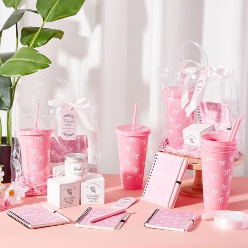 Nuogo 12 Sets New Parent Shower Prizes, Pink Color, Bow Style - Image 4