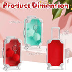 LemonRoad 36 Pcs Clear Mini Suitcase Party Favor Box, Green, Red - Image 2