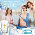 Funnymoom 50 Sets Baptism Favors, God Bless Shot Glasses with Keychains - Image 2