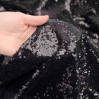 Eternal Beauty Black & Hot Pink Sequin Backdrop Curtains, 4 Panels 2x8FT - Image 7