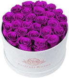 27 Roses in a Luxury Suede Box, Mother Day Flowers Gifts for Mom, Preserved Flowers for Her, Birthday Gifts for Women, Purple by Prifroti