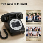 RetroVox Video & Audio Guest Book Wedding Phone Guestbook Creative Easy to Use & Fun Engagements Anniversaries Baby Showers Graduation (C White) - Image 3