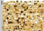 CVL 1 Pc, Large Payette Sequin 10Ft H X 52" W Drape/Backdrop Panel - Gold for Wedding, Baby Shower, Quinceanera/Sweet 16, New Years Bash, Anniversary Party by CVL