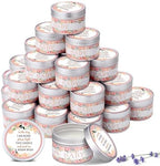 MTLEE Flowers 24 Pcs Baby Shower Party Favors Candles Lavender Scented Baby Shower Favors for Guests Rustic Tealights Candles Gender Reveal Return Gifts(Pink, 1.2 oz) by CelebrateEveryMoment