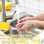 Queekay 48 Sets Bridal Shower Favors Scented Soap with Tags Bags, Lemon - Image 3