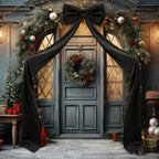 Wavwavw Christmas Giant Velvet Bow Decor Black Big Bow, 75 x 18 Inches - Image 6