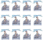 Keepsake Figurine 12 pcs Baby Boy Holding Pacifier on Elephant | Awesome Decorations or Party Favors | for Pregnancy Announcements, Gender Reveals, Birthday and Special Celebrations - Image 3