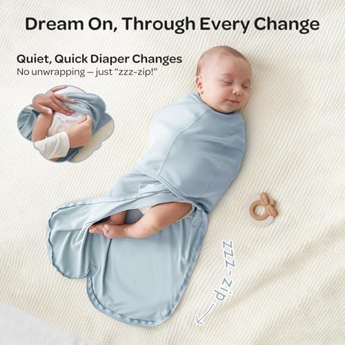 Momcozy Swaddles for Newborns, Quiet Fastener Swaddle for Infant 0-3 Months - Image 5