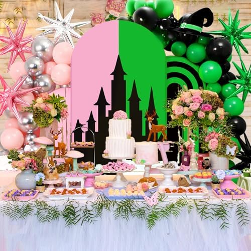 Soulchen 3 Pcs Witch Theme Arch Covers 200 Balloons Pink White 4 5 6 ft - Image 5