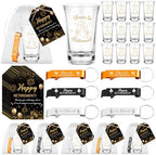 36 Sets Cheers to Retirement Acrylic Shot Glasses Retirement Cups Bulk with Bottle Opener Keychains Thank You Cards Bags, Retirement Party Favors for Guests Souvenirs Gifts Party Decorations by Unknown