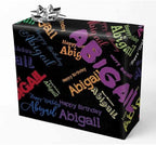 AOFUN Wrapping Paper One Roll for Boys Girls Men Women - Love for Couples With Name/Date - 3 Rolls 58" x 23" by Unknown