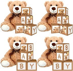 WinnerWhy 20 Pcs 4 Sets Bear Boxes with Letters for Baby Shower Brown Bear Baby Shower Centerpieces for Gender Reveal Birthday Party Table Decorations by WinnerWhy