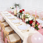 COLOSUS 60PCS White Plastic Plates, Beaded Plastic Plates for Wedding. - Image 4