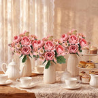 12 Bundles Peonies Artificial Flowers & Pack of 8 Baby Shower Centerpieces for Tables - Image 6