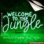 Planzo Welcome to the Jungle LED Neon Light Sign Baby Shower Wall Decor - Image 3