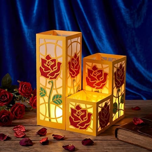 Rossesay 12 Pcs Rose Princess Lantern Table Centerpiece for Party Decor - Image 4